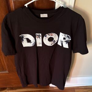 Dior Men Graphic Black Tee Sz M (New Without Tags)